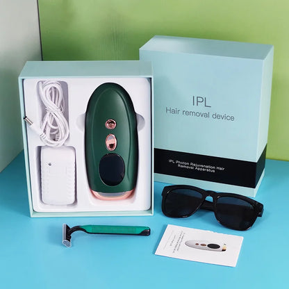 2-in-1 Laser Hair Removal Epilator for Face & Body